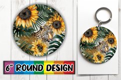 Tropical Wilderness Round Sublimation Product Image 1