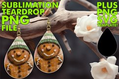 Radiant Teardrop Earrings Designs, Gingerbread Man Product Image 1