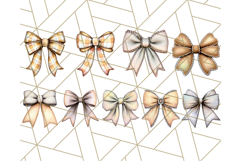 Fall Bow Clipart, Autumn Hair Bows PNG, Fall Ribbon Png Product Image 9