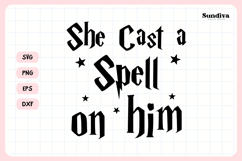 Wizard Bachelorette Party Saying SVG | She Cast a Spell Product Image 3