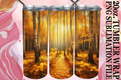 Radiant Memories 20oz tumbler wrap, Autumn Product Image 1