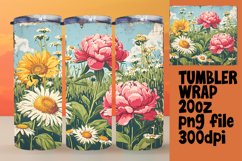 Timeless Vintage Floral Tumbler Sublimation Product Image 1