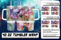 Sunny Serenade: Watercolor Flower Sublimation 40oz Product Image 1