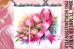 Blissful Dreams 20oz tumbler wrap, Flowers Product Image 1