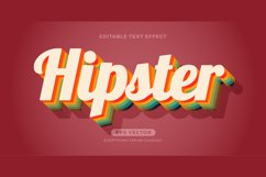 Vintage editable text effect style vector Product Image 3