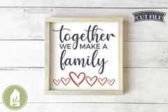Together We Make a Family SVG Files, Blended Family SVG Product Image 1