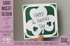 St. Patrick’s day insert card | Paper cutting | Cricut Card Product Image 1