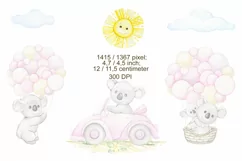 watercolor koala clip art Baby Koala. Auto balloon little an Product Image 2