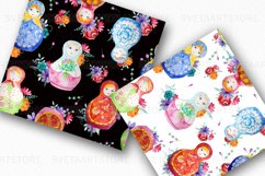 Matryoshka Digital Paper, Nesting Dolls Patterns Product Image 7