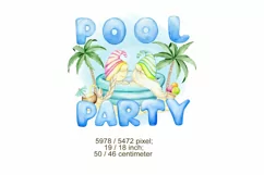 pool party Gnomes couple love Png, Summer Design, Summer Gno Product Image 2