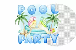 pool party Gnomes couple love Png, Summer Design, Summer Gno Product Image 3