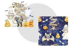 Halloween seamless pattern clipart Product Image 3