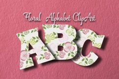 Floral Alphabet ClipArt Product Image 3