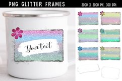 Pastel Color Glitter Frames for Sublimation - Set of 6 Product Image 1