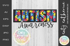 Autism Awareness SVG Jigsaw Puzzle Autism Awareness Cut File Product Image 2