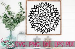 Heart Triangle Mandala - A Mandala SVG Product Image 1