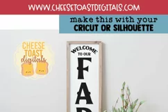 Vertical Porch Sign SVG | Welcome To Our Farmhouse Product Image 2