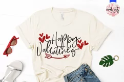 Happy valentines - Love & Valentine SVG EPS DXF PNG Product Image 2