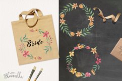 Mustard Pink Florals Wreaths 7 Wreaths Watercolor Flowers Product Image 2