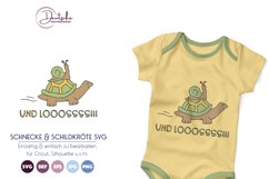 Und LOS! SVG | Schildkröte SVG | Schnecke SVG Product Image 1