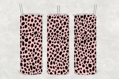 Rose Leopard Pattern Tumbler Sublimation Product Image 1