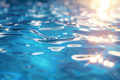 Blue Water With Sunrays Background Wallpaper Product Image 1