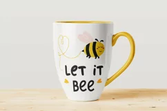 Let It Bee SVG, Bee SVG, Bumble Bee SVG, Bee Quote SVG, PNG Product Image 2