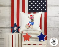 4th Of July Dog PNG Design | Patriotic Sublimation Design Product Image 4