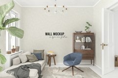 Wall mockup - Wallpaper mockup - Living room scene Product Image 1
