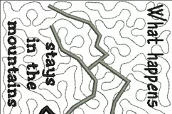 In the Mountains Mug Rug or Doorknob Hanger Pattern - Machine Embroidery & Applique Product Image 3