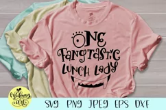One fangtastic lunch lady svg, lunch lady halloween svg Product Image 1