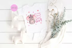 Welcome Baby girl Sublimation design Product Image 2