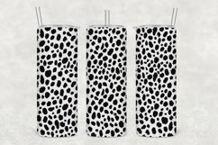 Silver Leopard Pattern Tumbler Sublimation Product Image 1