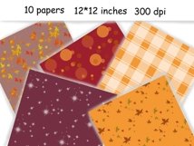 Magic Autumn PATTERN Fall Spice Party Paper Graphics - JPEG Product Image 3