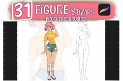 Figure Stamps Procreate Brushes, Figures Stamps Brushes Product Image 1