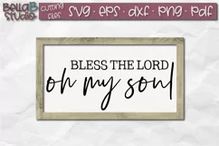Bless The Lord Oh My Soul SVG, Bible Verse SVG File Product Image 1