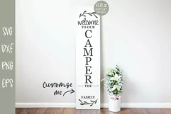 Welcome To Our Camper - Family Name Sign SVG Product Image 2