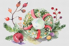 Christmas bouquet warmth of the soul Watercolor png Product Image 2