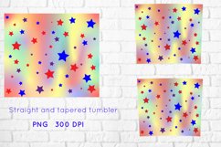 Abstract skinny tumbler sublimation, tumbler star design Product Image 2