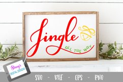 Christmas SVG - Jingle all the way, handlettered Product Image 1