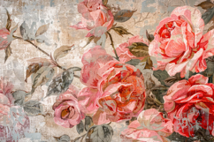 Vintage Flowers Background Wallpaper Product Image 1