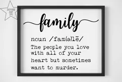 Family Definition SVG - Funny Family Definition - Home Decor Product Image 2