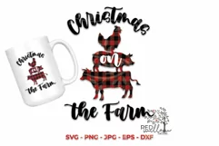 Christmas On The Farm | Farmhouse Sublimation Design Product Image 1