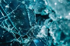 Broken glass sparkling in the sunlight creating abstract pat Product Image 1