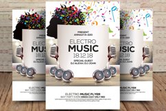 Electro Music Flyer Psd Product Image 1