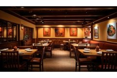 soft blurred asian restaurant interior Product Image 1
