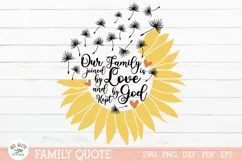 Sunflower family quote SVG,Dandelion family quote SVG Product Image 2