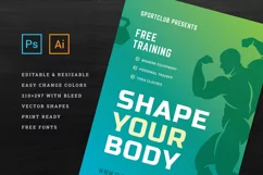 Fitness & Gym Sports Flyer Template Product Image 3