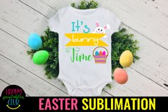 It&#039;s Bunny Time Easter Sublimation I Bunny Sublimation Product Image 2