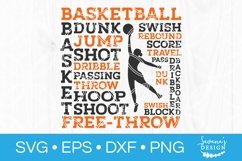 Womens Basketball SVG Subway Art SVG Basketball SVG Sports Product Image 2